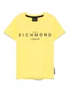 John Richmond Junior Logo-print T-shirt In Yellow
