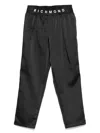 John Richmond Junior Logo-print Trousers In Black