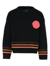 John Richmond Junior Logo Stripe Sweater In Black