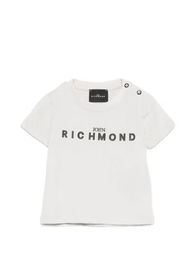 John Richmond Junior Babies' Logo T-shirt In White
