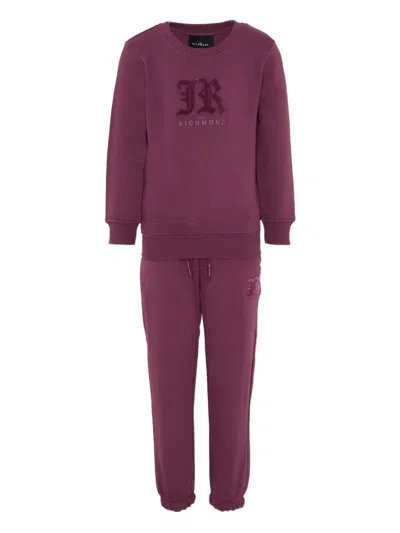 John Richmond Junior Kids' Logo Tracksuit In Purple