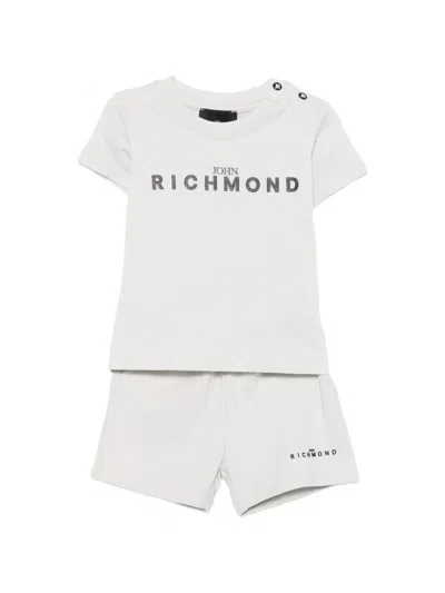John Richmond Junior Babies' Logo Tracksuit (set Of Two) In Yellow