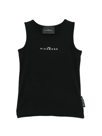John Richmond Junior Kids' Logo Vest Top In Black