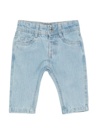 John Richmond Junior Babies' Logo-patch Jeans In Blue