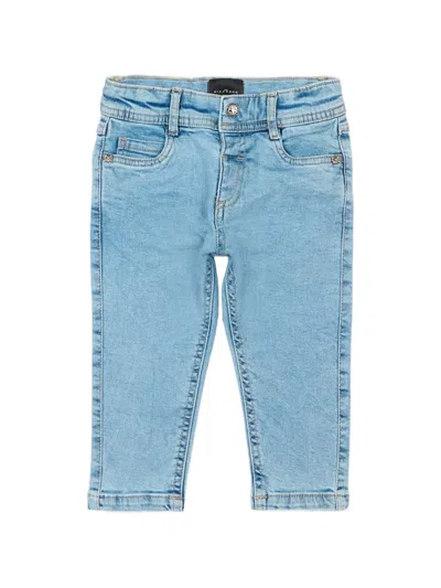 John Richmond Junior Babies' Logo-patch Jeans In Blue