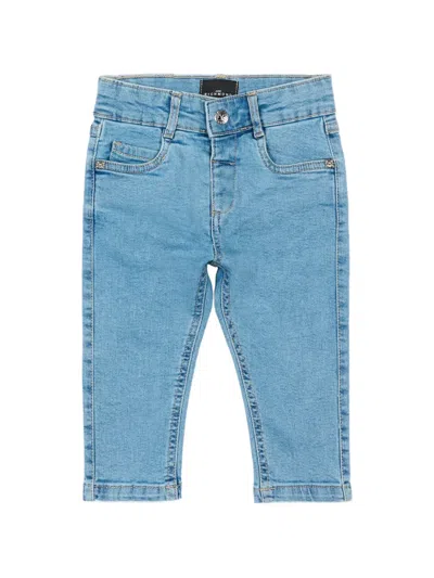 John Richmond Junior Babies' Logo-patch Jeans In Blue