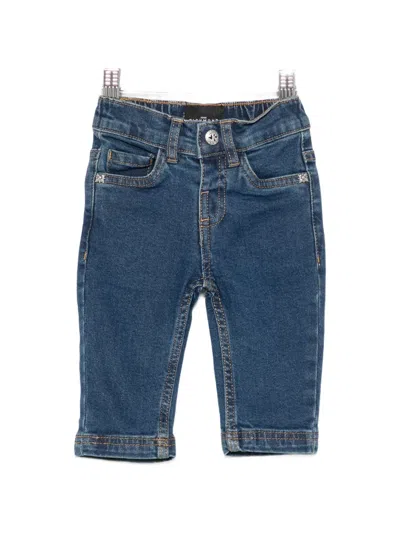 John Richmond Junior Babies' Logo-patch Jeans In Blue
