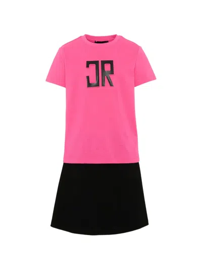 John Richmond Junior Kids' Logo-patch Tracksuit In Pink
