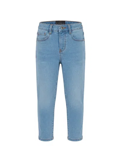 John Richmond Junior Babies' Logo-print Elasticated Jeans In Blue
