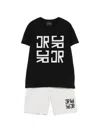 John Richmond Junior Logo-print Shorts Set In Multi