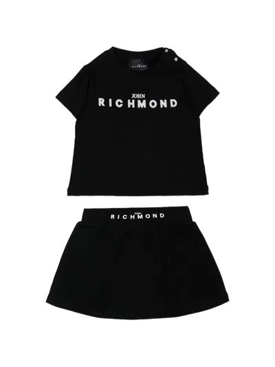 John Richmond Junior Babies' Logo-print Tracksuit In Black