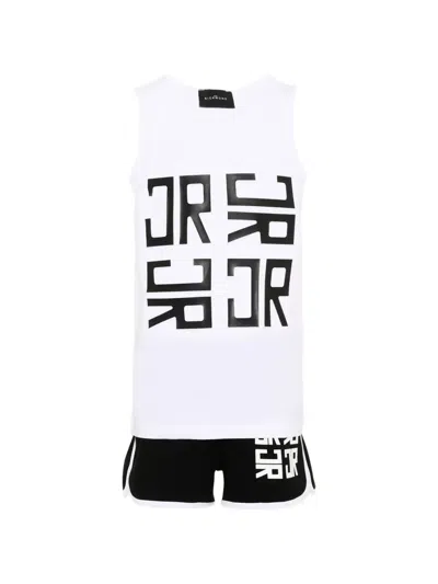 John Richmond Junior Kids' Logo-print Tracksuit In White
