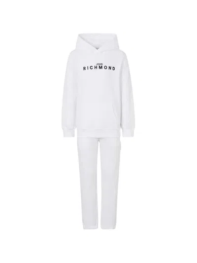 John Richmond Junior Kids' Logo-print Tracksuit In White