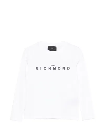 John Richmond Junior Kids' Long-sleeve T-shirt In White