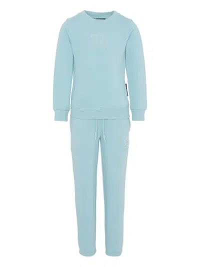 John Richmond Junior Kids' Long-sleeve Tracksuit Set In Blue