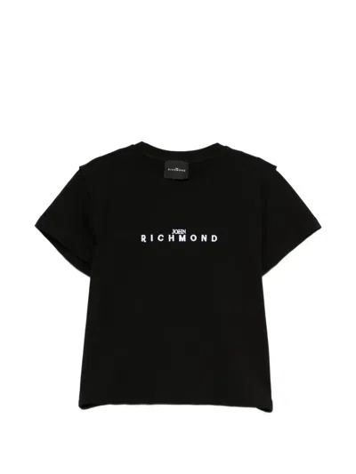 John Richmond Junior Kids' Print T-shirt In Black