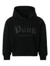 John Richmond Junior Punk-logo Hoodie In Black