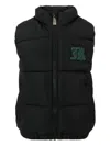 John Richmond Junior Quilted Logo-patch Gilet In Black