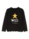 JOHN RICHMOND JUNIOR INTARSIA-KNIT LOGO JUMPER