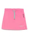 Shop John Richmond Junior Rubberised-logo Skirt In Pink