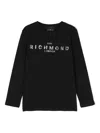 John Richmond Junior T-shirt Mit Pailletten In Schwarz