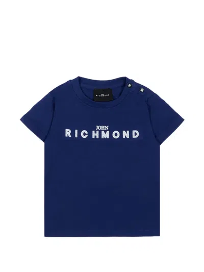 John Richmond Junior Babies' Short-sleeve T-shirt In Blue