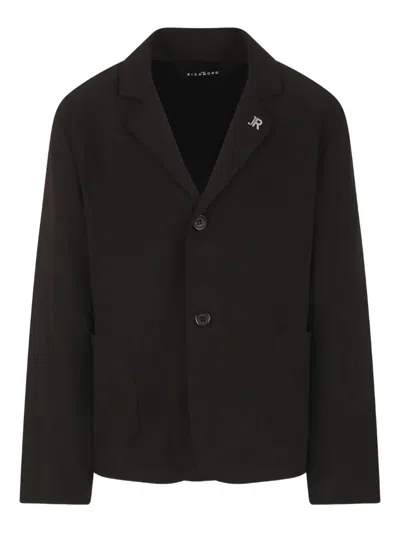 John Richmond Junior Kids' Single-breasted Blazer In Black
