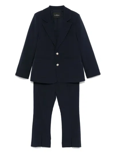John Richmond Junior Kids' Single-breasted Suit In Blue