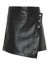 John Richmond Junior Star-embellished Wrap Skort In Black