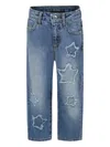 John Richmond Junior Star-patch Jeans In Blue
