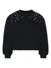 John Richmond Junior Star-stud Round-neck Sweatshirt In Black