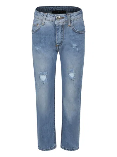John Richmond Junior Kids' Straight-leg Jeans In Blue