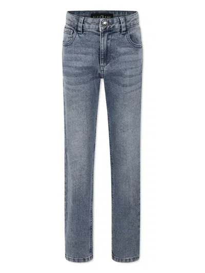John Richmond Junior Kids' Straight-leg Jeans In Blue