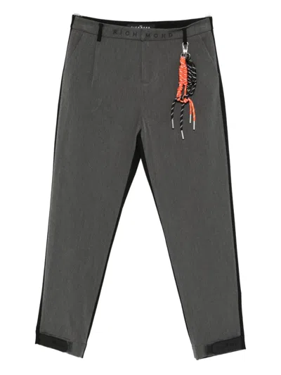John Richmond Junior Kids' Two-tone Design Trousers In Gray