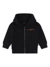 John Richmond Junior Zip-up Hoodie In Black