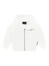 John Richmond Junior Zip-up Hoodie In White