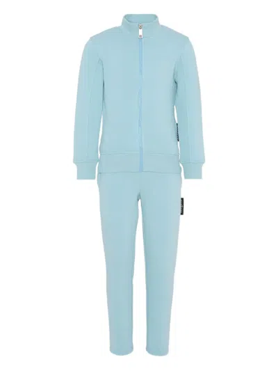 John Richmond Junior Kids' Zipped Tracksuit Set In Blue