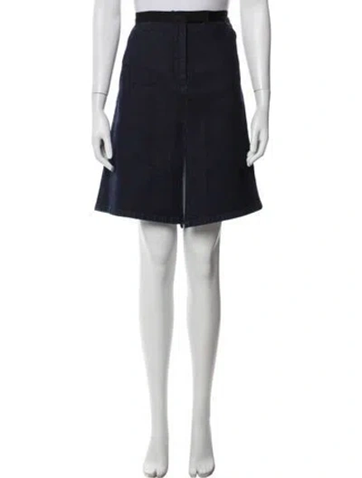 Pre-owned John Richmond Knee-length Skirt In Blue