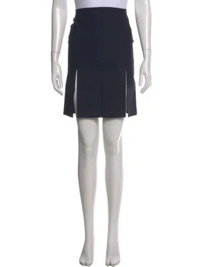 Pre-owned John Richmond Knee-length Skirt In Blue