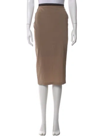 Pre-owned John Richmond Knee-length Skirt In Brown