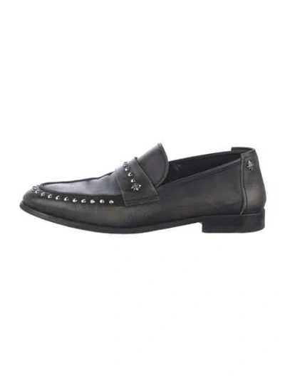 Pre-owned John Richmond Leather Dress Loafers In Blue