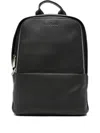 John Richmond Leather Mesh-panel Backpack In Black