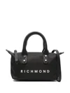 John Richmond Logo-print Tote Bag In 黑色
