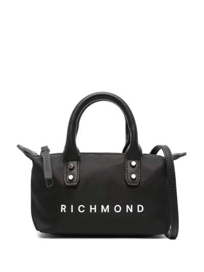 John Richmond Logo-print Tote Bag In 黑色