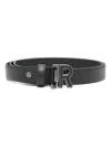 John Richmond Logo-buckle Belt In Black