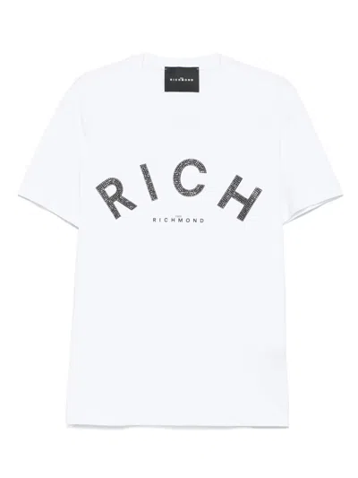 John Richmond White Cotton T-shirt