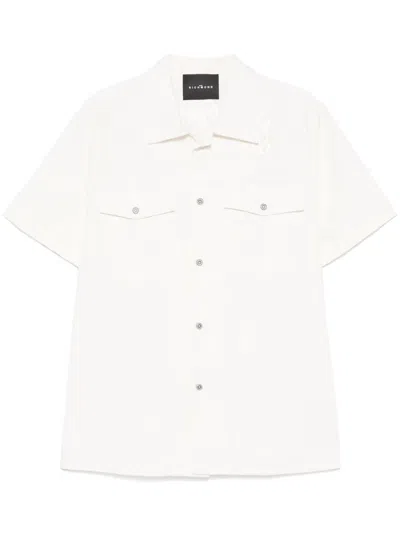 John Richmond Hemd Mit Logo-stickerei In Neutral