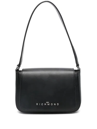 John Richmond Logo-lettering Shoulder Bag In Black