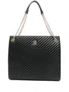 John Richmond Logo-lettering Shoulder Bag In Black