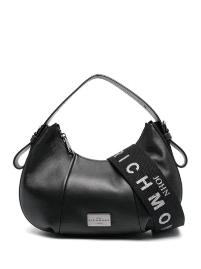 John Richmond Logo-plaque Shoulder Bag In Black